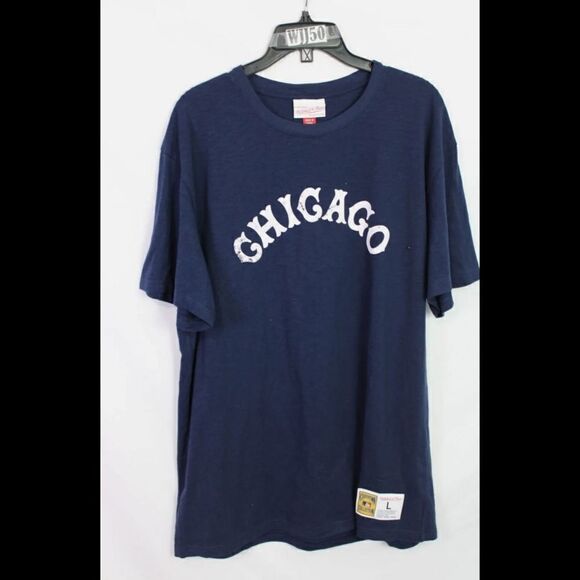 Mitchell & Ness Chicago White Sox MLB Short Sleeve Shirt Size L Large Black NWOT - Picture 1 of 8